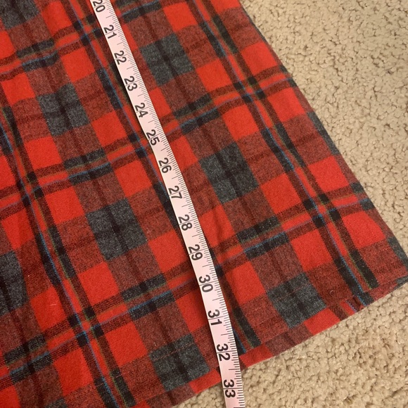 ❣️SOLD❣️High waisted wide leg plaid culottes - Picture 7 of 8